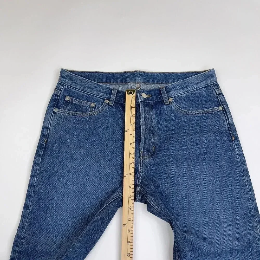 ARKET Men's Cropped Denim Blue Jeans Size 33